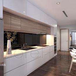 Thiết kế nội thất bếp tại chung cư SunSquare