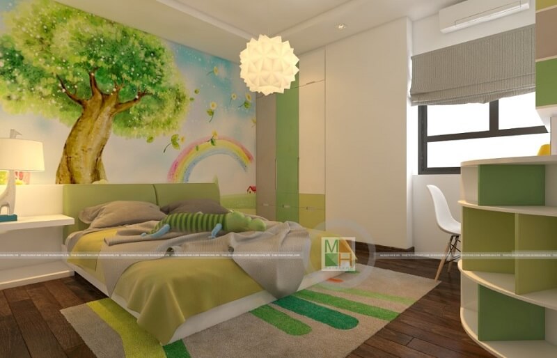 Tuyển chọn những trang trí nội thất phòng ngủ cho bé ấn tượng, sinh động