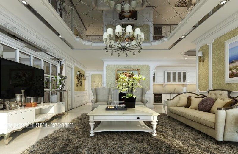 # 27 Mẫu phòng khách ấn tượng trong Thiết kế chung cư 87m2 tại Hải Phòng